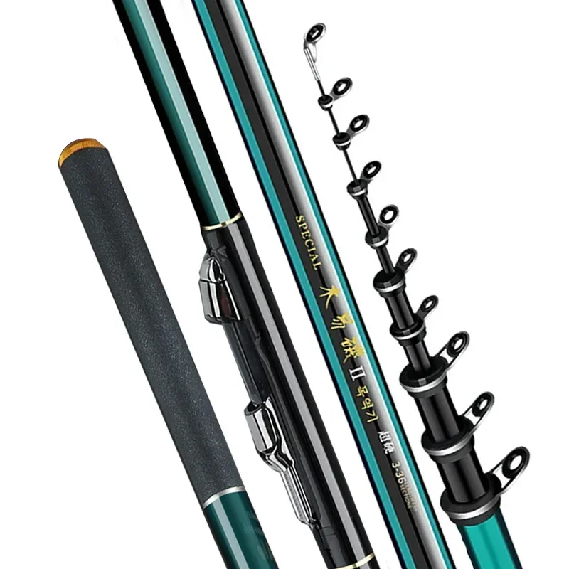 2.7m-7.2m varas de pesca alta  - Fishing Rod Surf avaliação e preço