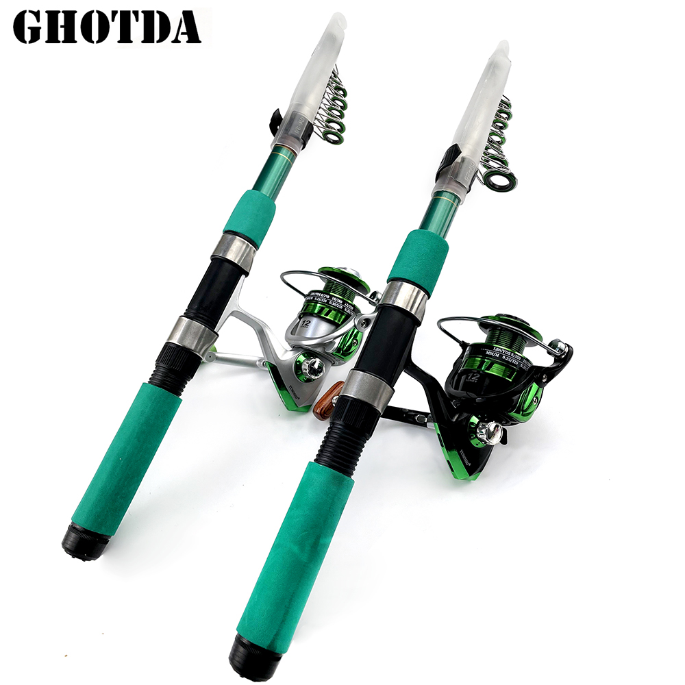 Portátil Mar Pesca Rod Set, Su - Fishing Rod Spinning avaliação e preço