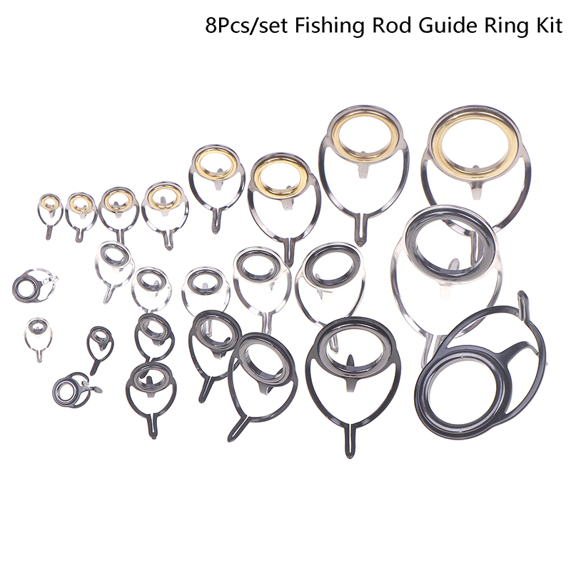 8 pçs equipamento de pesca kit - Fishing Rod Repair Kit avaliação e preço