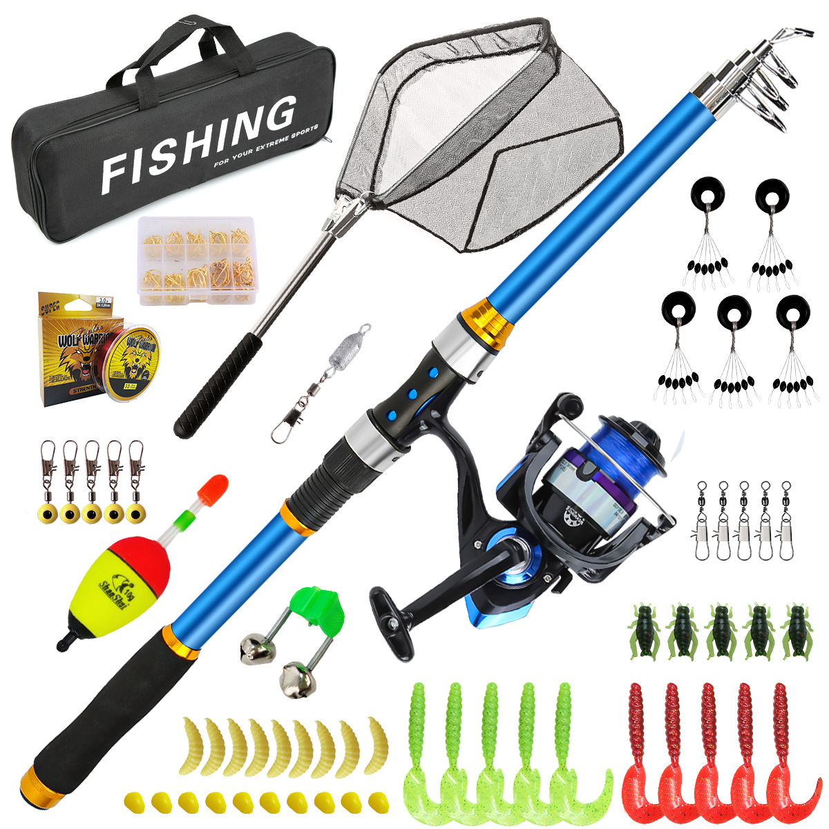 Conjunto de vara de pesca tele - Fishing Rod Carbon Fiber avaliação e preço