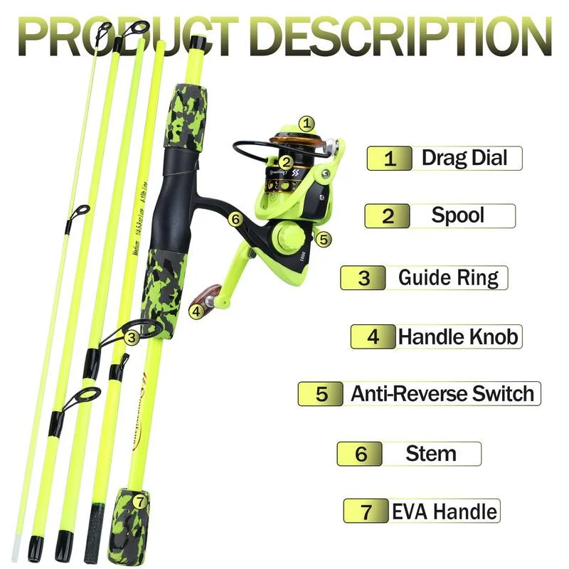 Conjunto de Vara de Pesca Port - Fishing Rod Spinning avaliação e preço