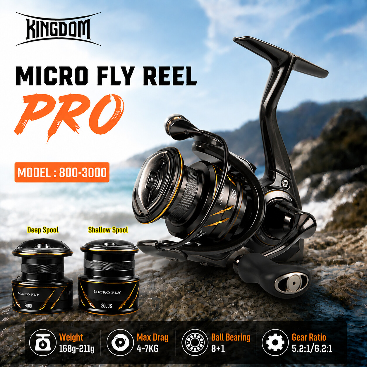Carretilha de Pesca Kingdom Mi - Abu Garcia Reel Max avaliação e preço