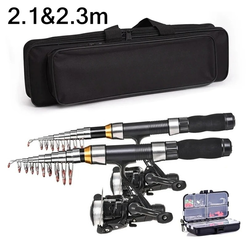 BRAVMAK 2.1/2.3 mTelescópica V - Fishing Rod Spinning avaliação e preço